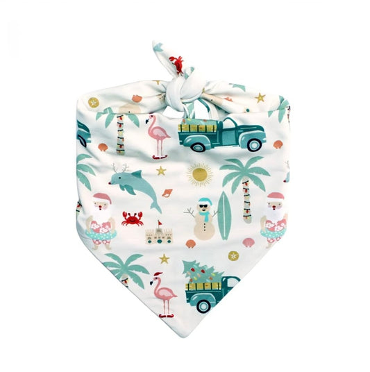 Coastal Christmas Bamboo Pet Bandana
