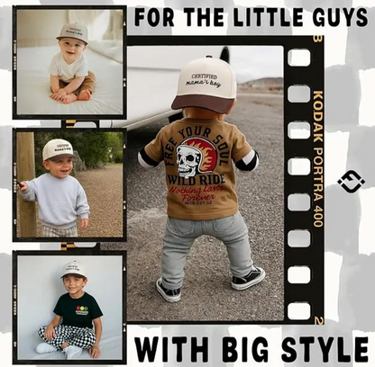 Certified Mamas Boy Snapback Hat - Kids