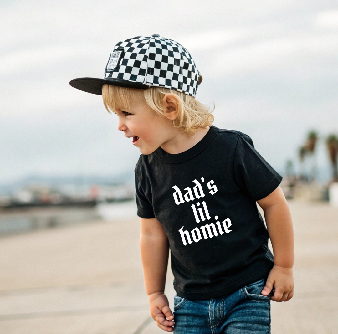 Dad's Lil Homie Graphic Onesie & Tee
