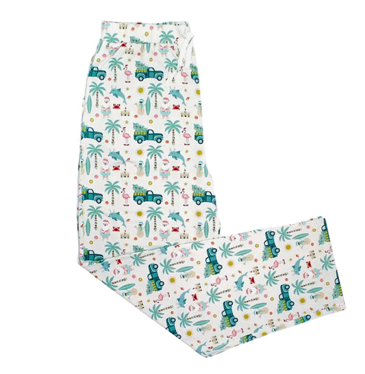 Coastal Christmas Adult Bamboo Pajama Relaxed Lounge Pants
