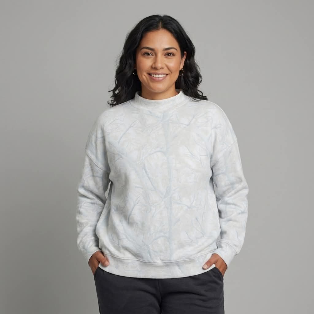 Light Camo Women's Mockneck