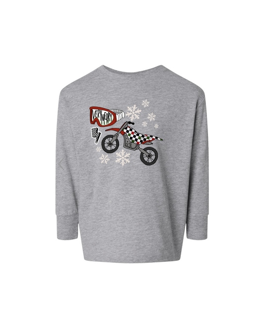 Very Merry Christmas Dirt Bike Long Sleeve Shirt - Baby & Kids