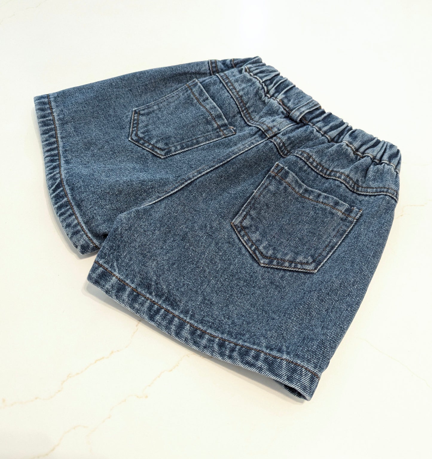 Blue Jean Bows Girl's Denim Skort