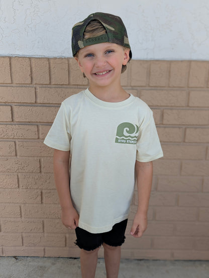 Catch Waves, Stay Stoked Kids Surf T-shirt