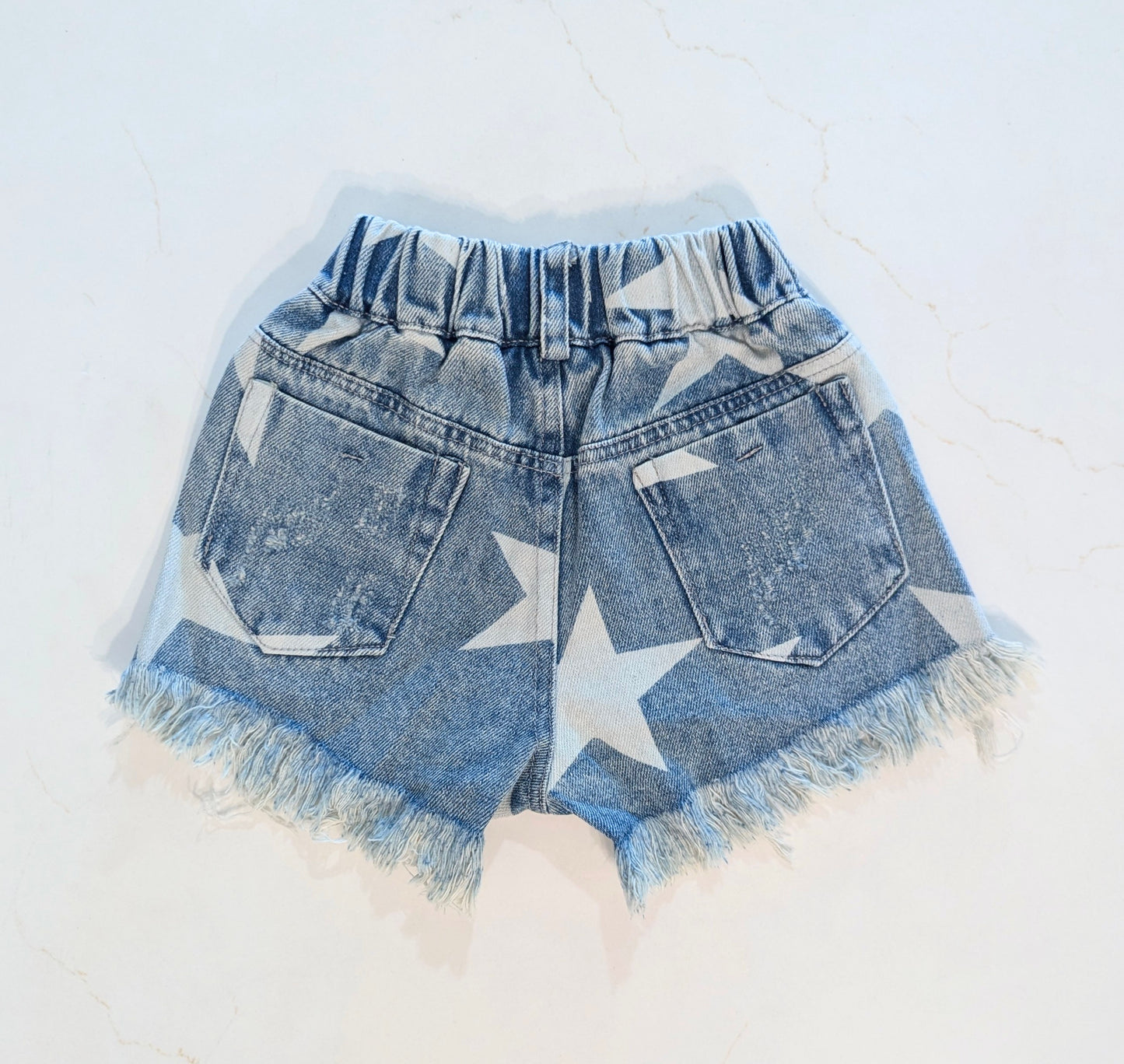 Star Denim Cutoff Shorts - Girls