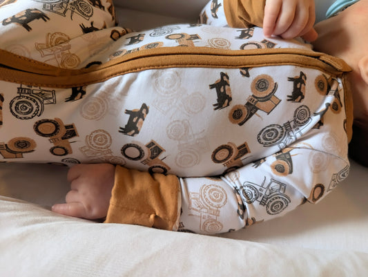 Farm Life Bamboo Zipper Romper
