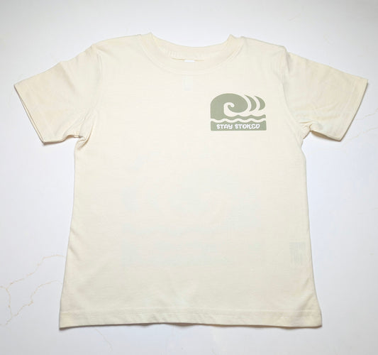 Catch Waves, Stay Stoked Kids Surf T-shirt