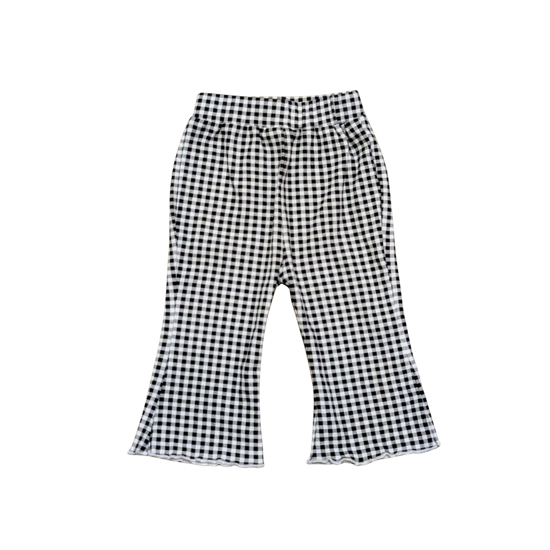 Plaid Girl's Flare Bottoms