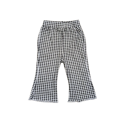 Plaid Girl's Flare Bottoms