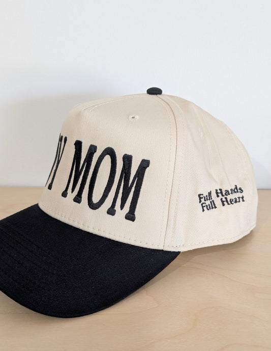Boy Mom Embroidered Hat