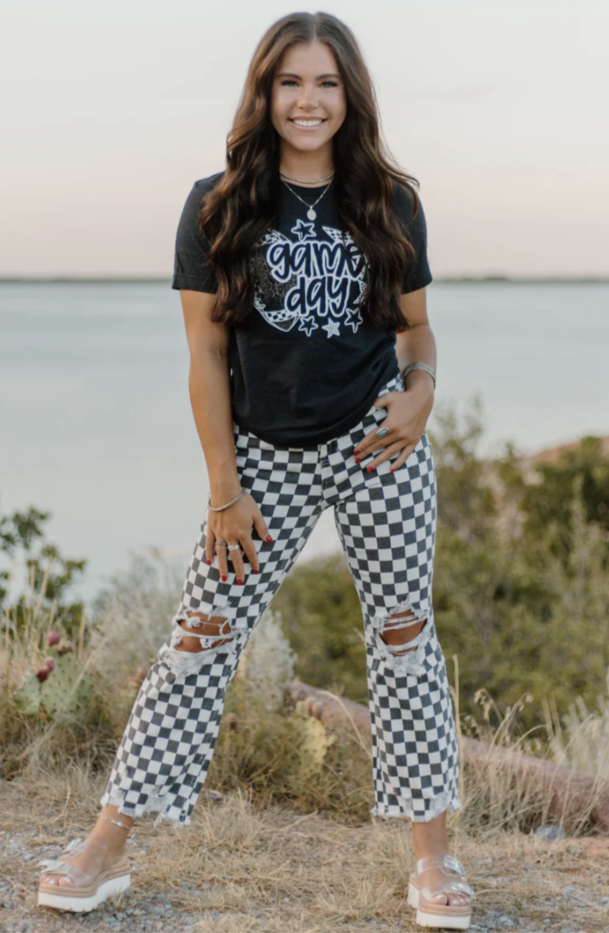 PREORDER Women's Checkered Jeans
