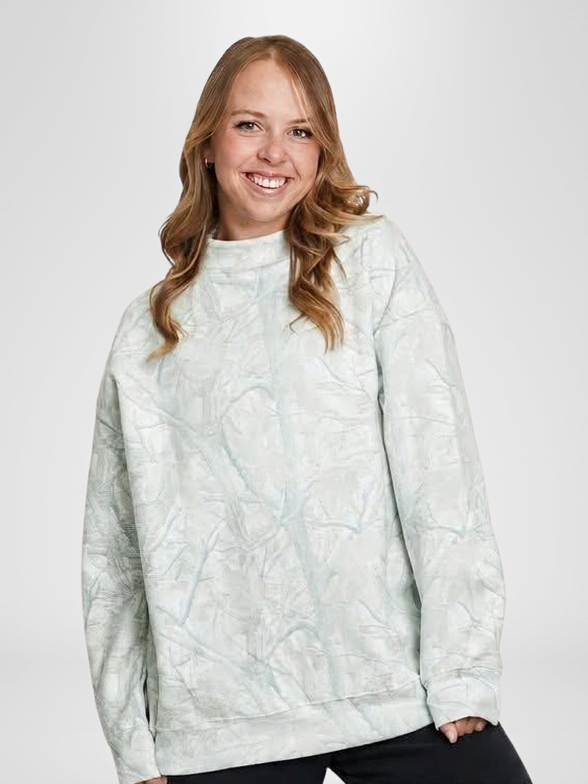 Light Camo Women's Mockneck