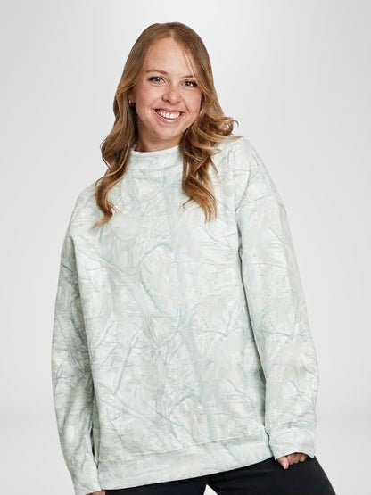 Light Camo Women's Mockneck