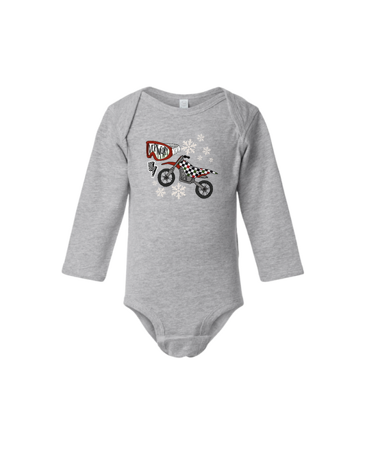 Very Merry Christmas Dirt Bike Long Sleeve Shirt - Baby & Kids