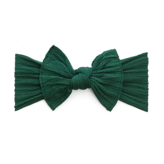 CABLE KNIT KNOT: Forest Green