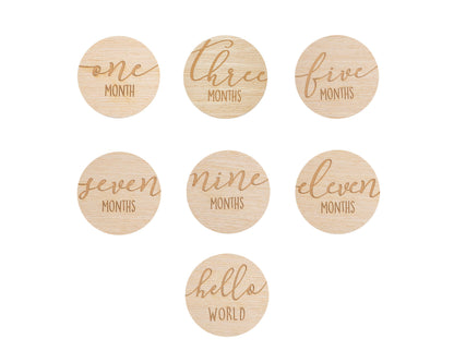 Wooden Reversible Milestone Photo Prop