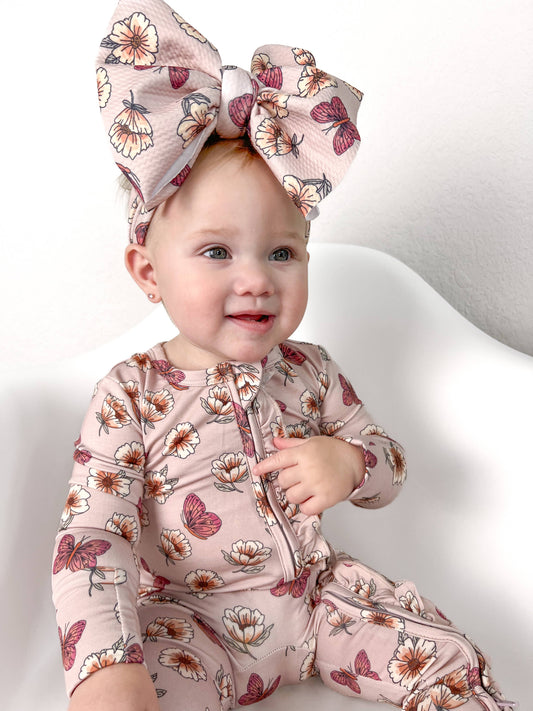 Butterfly Garden Bamboo Romper