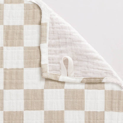 Breastfeeding Boss Nursing Cover: Toast Checkerboard