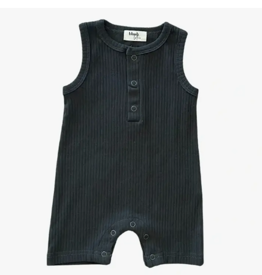 Grease Ribbed Organic Romper